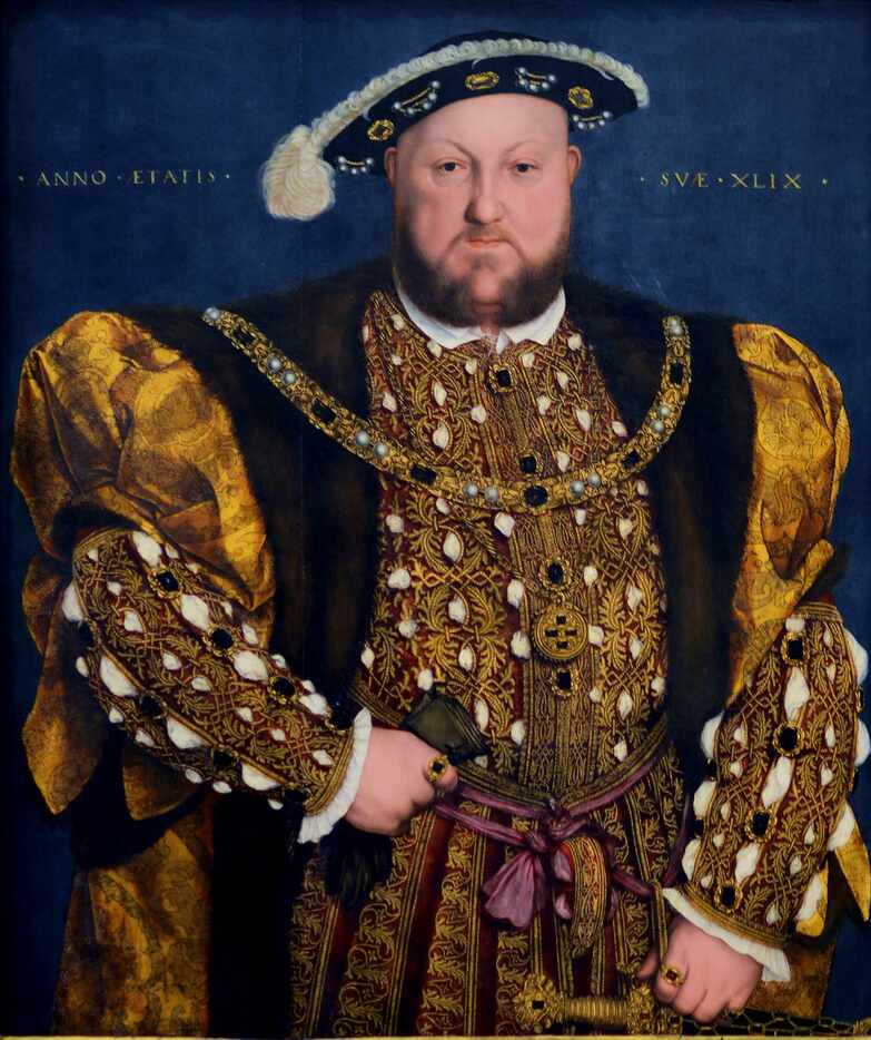 Hans  Holbein the  Younger,  Portrait  of  Henry  VIII, 1540,  oil  on  wood,  Palazzo ...