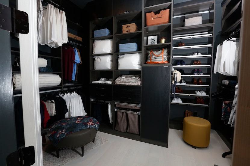 The master closet has plenty of storage.