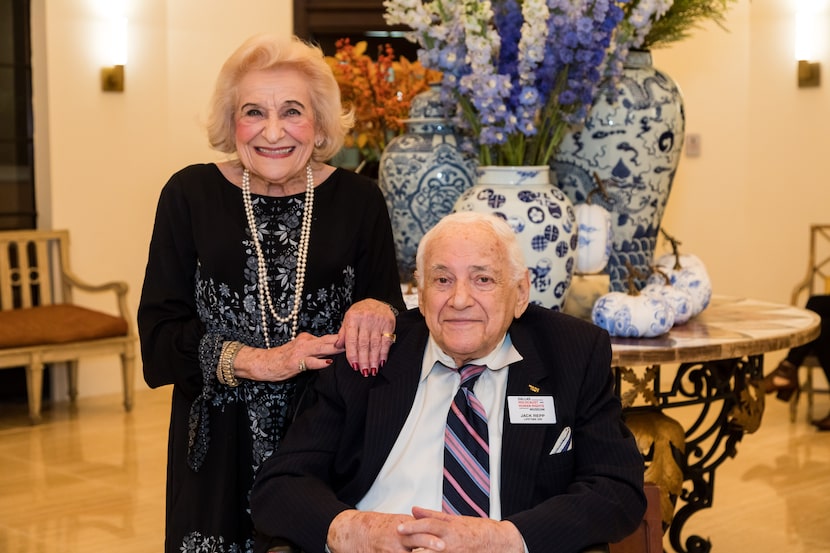 Sarah Yarrin and Jack Repp at the opening of the Dallas Holocaust and Human Rights Museum in...