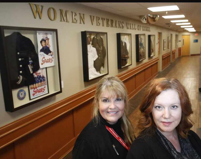 Two medical center administrators,  women veterans program manager Leslie Snowden-Crawford...