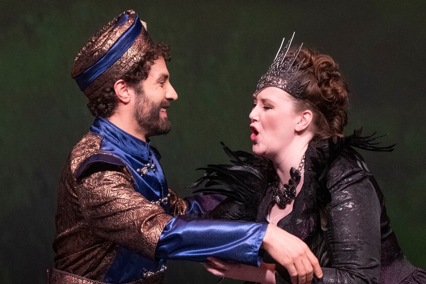 Javier Ortiz and Jennifer Youngs of the American Baroque Opera Company perform a scene from...