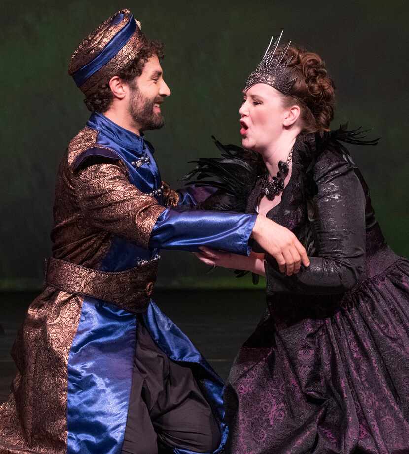 Javier Ortiz and Jennifer Youngs of the American Baroque Opera Company perform a scene from...