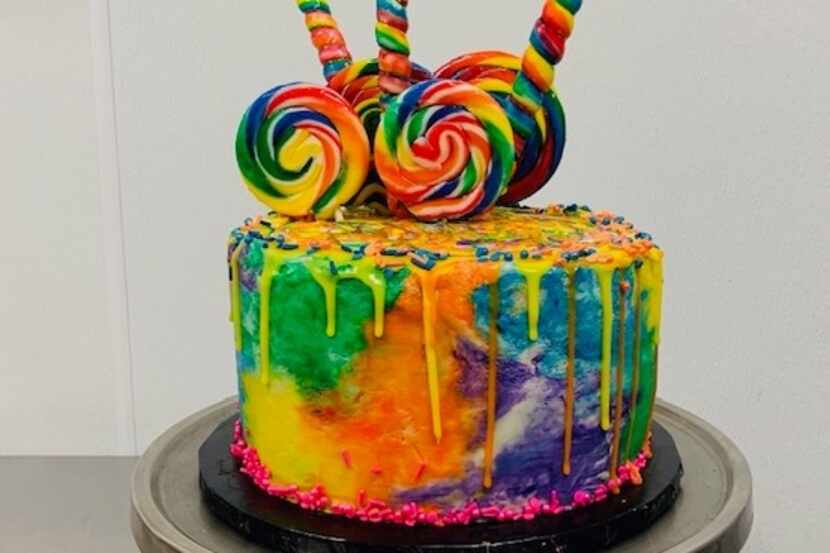 The Candy Cake at Kookie Haven in Oak Cliff is available by special order at least seven...