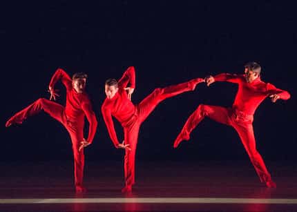 Members of the Aspen Santa Fe Ballet company perform "Huma Rojo" by choreographer Cayetano...