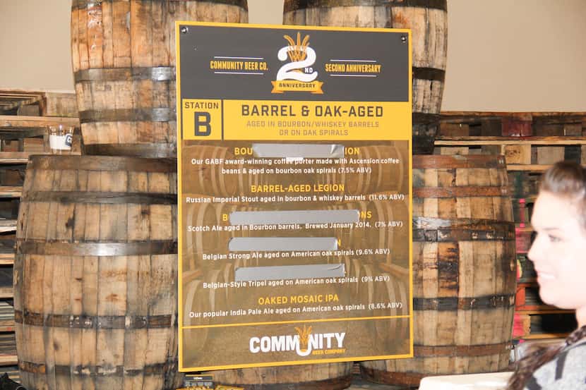 30 craft beers were offered at Community Beer Company's second anniversary bash last year.