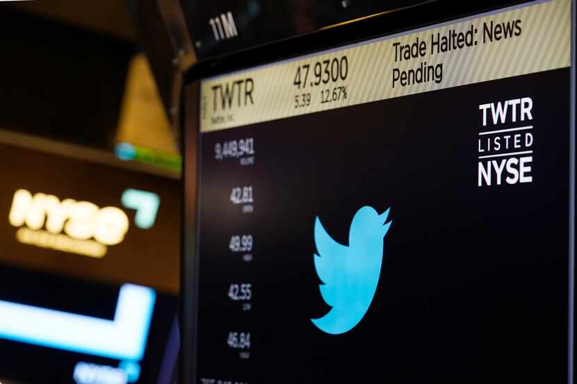 Trading in shares of Twitter was halted Tuesday after the stock spiked on reports that Elon...