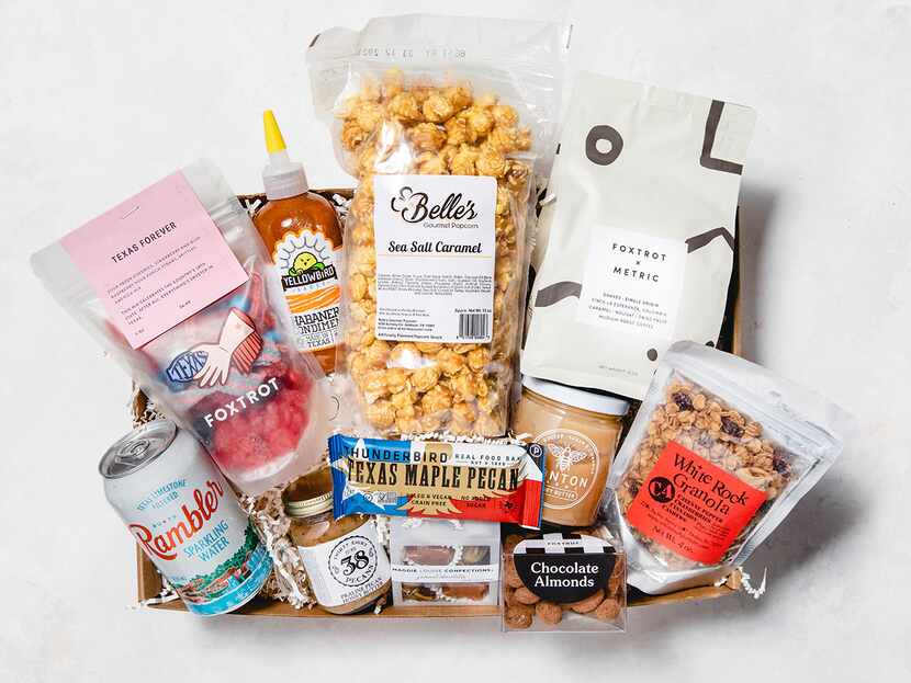 Foxtrot Market is selling various gift boxes this holiday season, including the Texas Large...
