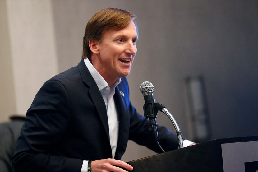 Gubernatorial candidate Andrew White addressed the crowd gathered at the Democratic Primary...