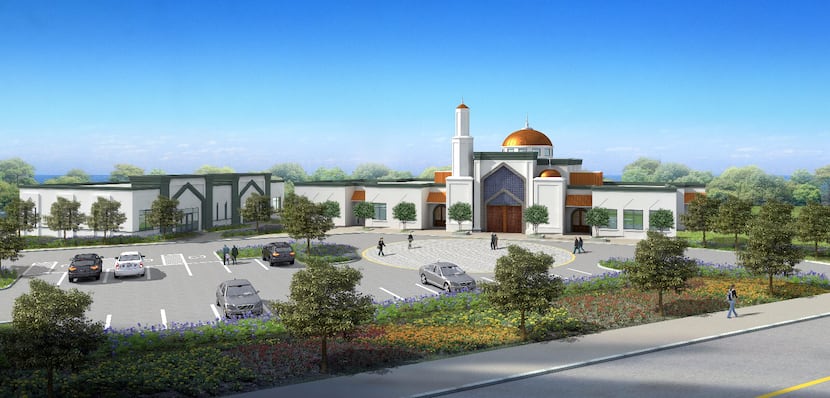 This rendering shows what the Bait-ul-Ikram Mosque in Allen will look like after the...