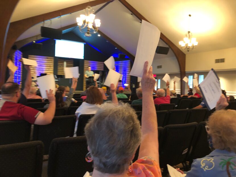 Members of Lonesome Dove Baptist Church assumed control of the cemetery association at a...