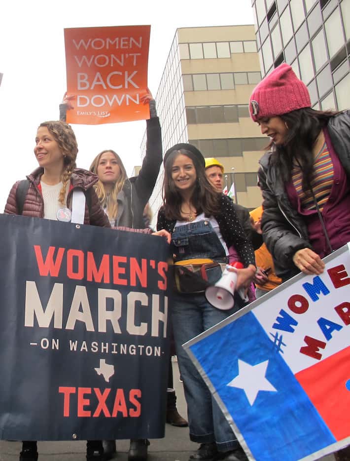 Texans at the Women's March on Washington. (Jordan Rudner/Staff)
