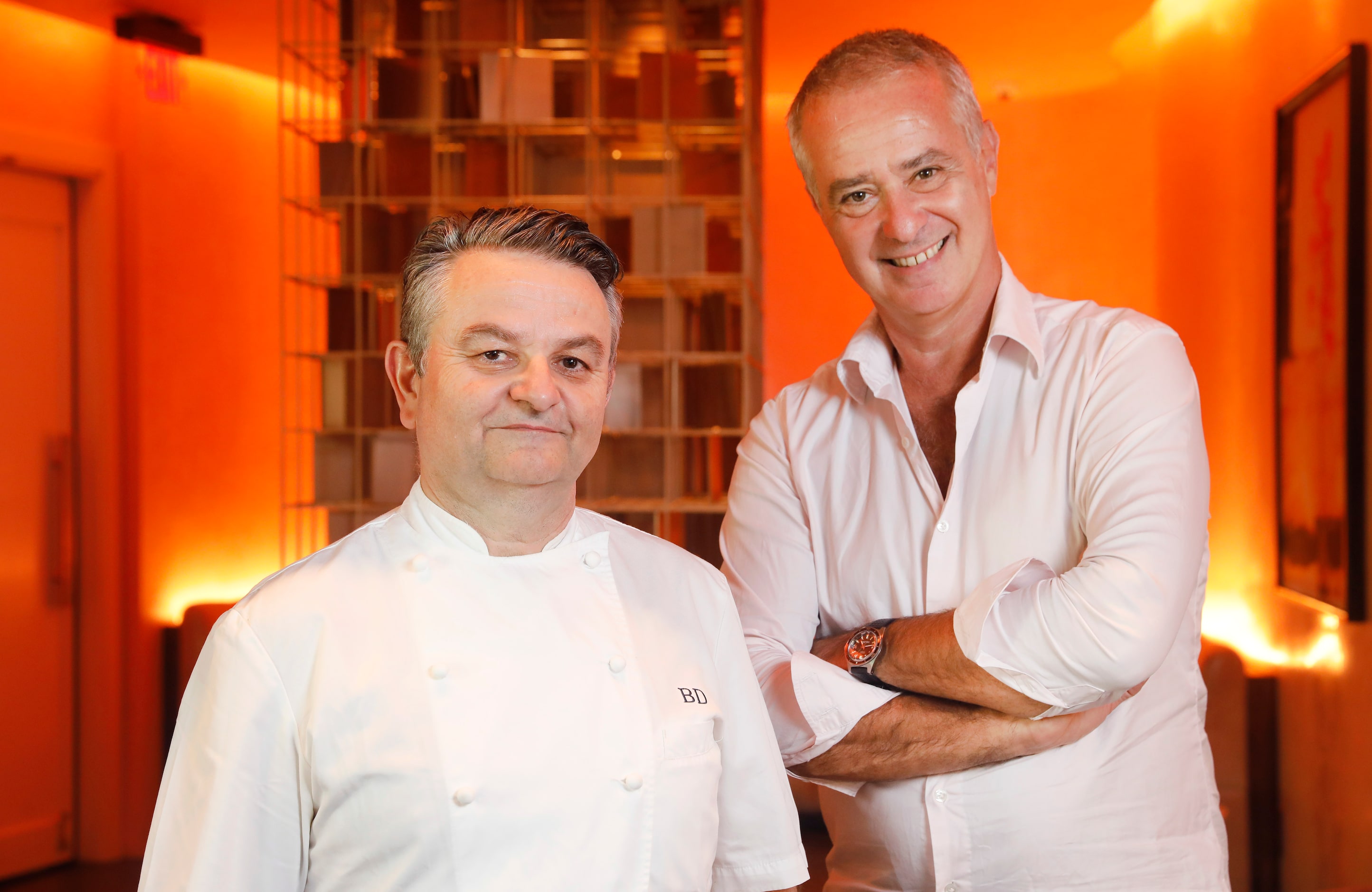 Le PasSage owner Stephan Courseau (right) and chef Bruno Davaillon, who is the culinary...