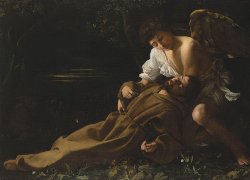 Saint Francis in Ecstasy, c. 1594-95 oil on canvas