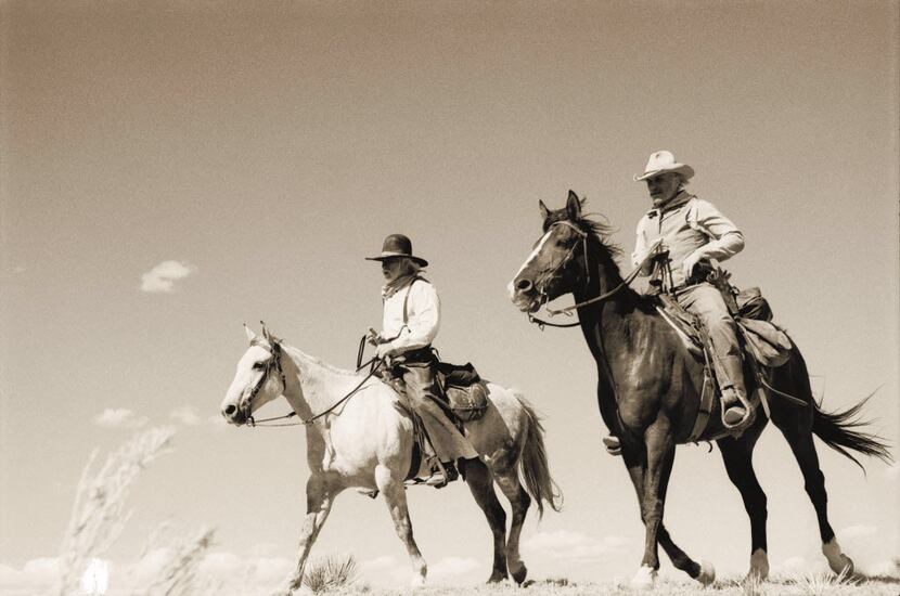 "Call and Gus on the trail," from "A Book on the Making of Lonesome Dove," interviews by...