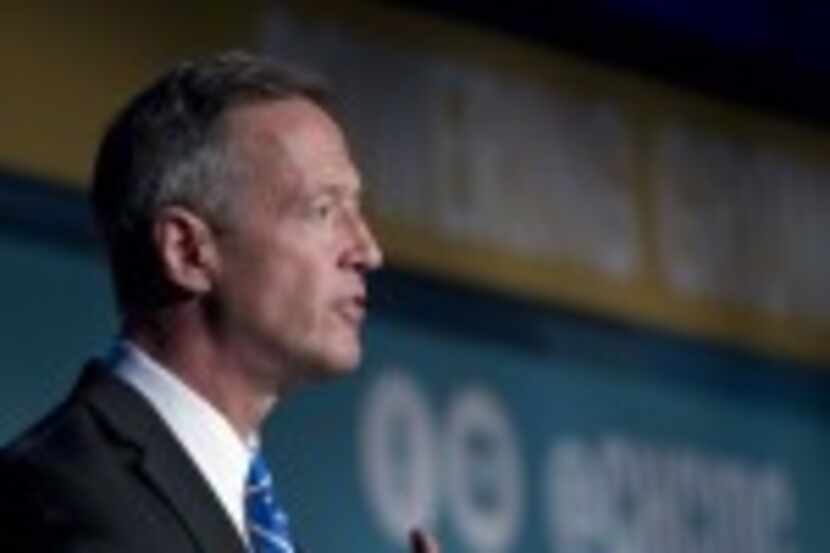  Democratic presidential candidate, former Maryland Gov. Martin O'Malley speaks during...