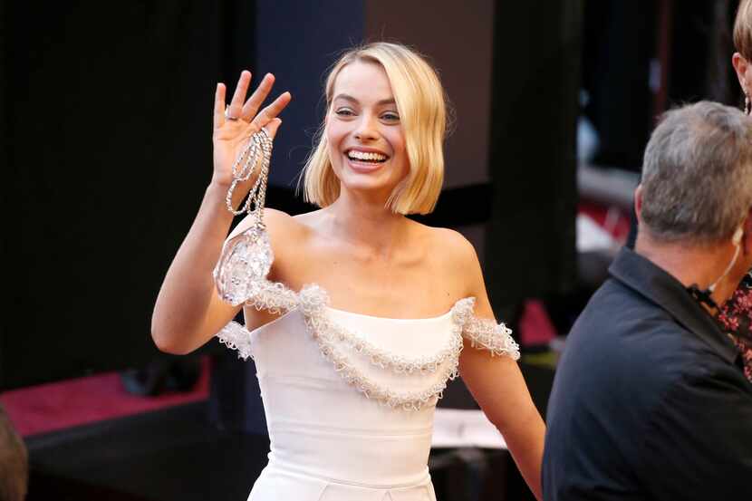 La actriz Margot Robbie a su llegada a los Premios Oscar, el 4 de marzo de 2018, en el Dolby...