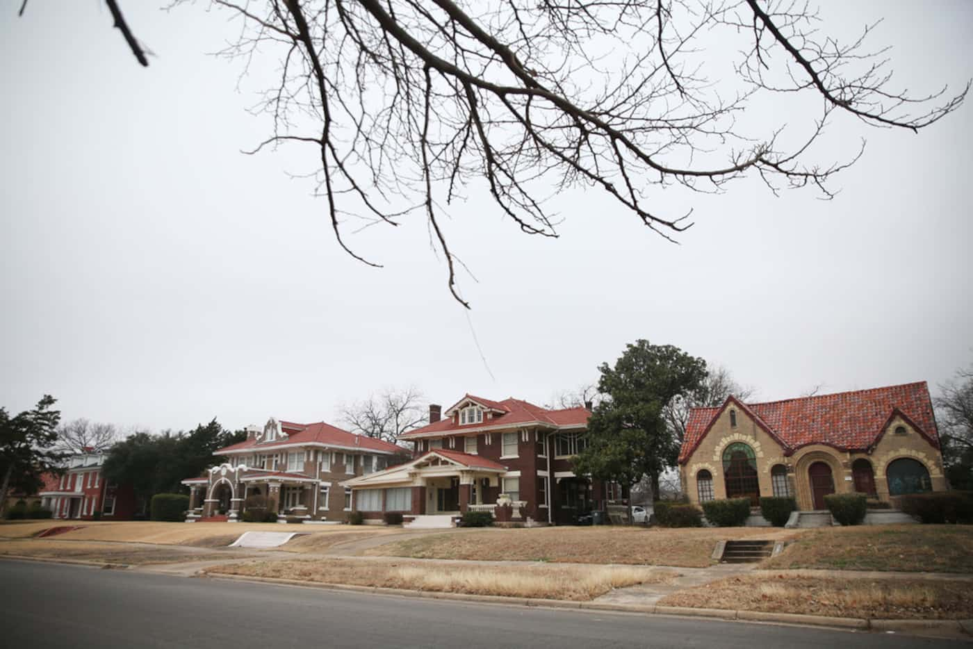 Homes on South Boulevard in South Dallas on Wednesday, Jan. 10, 2018.