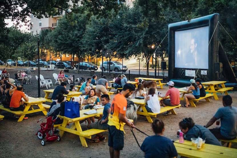 Mutts' Movie Nights are returning Thursday Dallas (above) and Fort Worth.