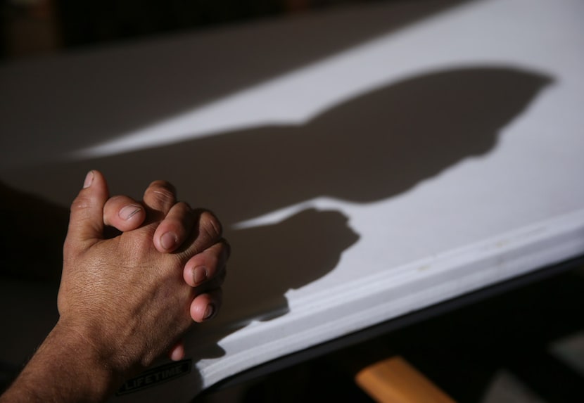 Carlos Joaquin Salinas, 27, of Santa Rosa, Guatamala, at an Annunciation House shelter in El...