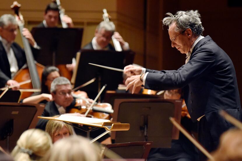 The Dallas Symphony Orchestra with conductor Fabio Luisi and pianist Lise de la Salle...