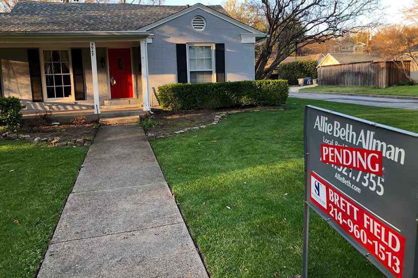 Dallas-area home prices were up 2.8% in March from a year ago.