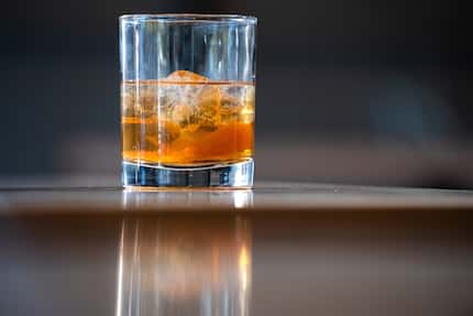 Here's Lockwood's Old Fashioned with bourbon, bitters and orange peel, photographed at the...