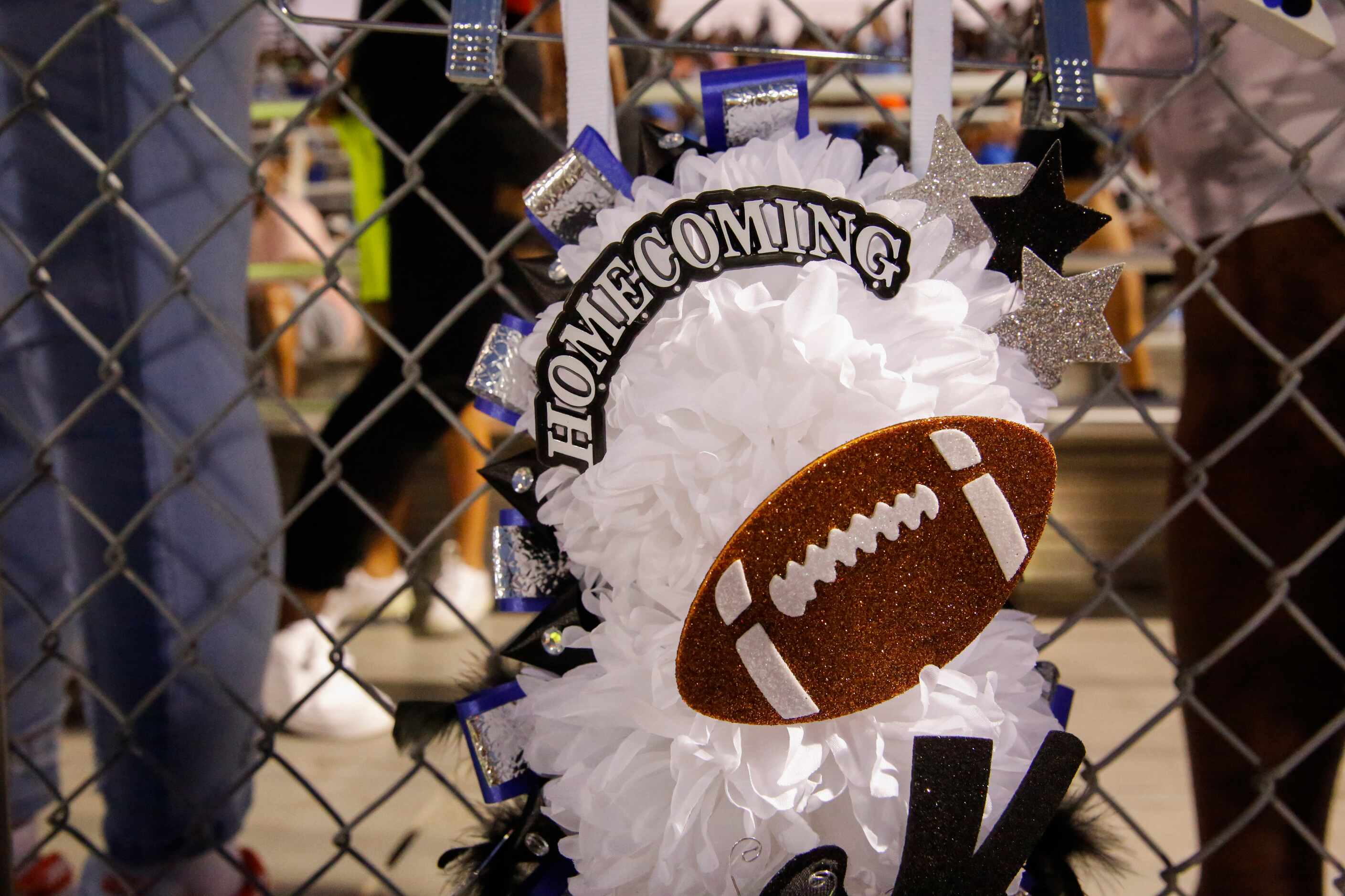 A mum left by North Forney students during a District 10-6A homecoming football game against...