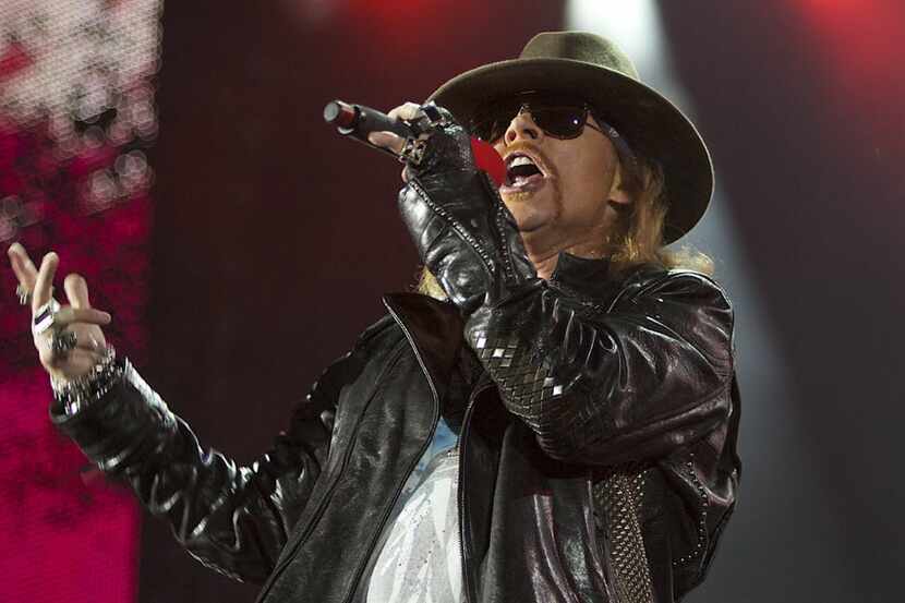 Axl Rose will lead the Guns N' Roses tour to Dallas. (AP Photo/Nousha Salimi, file) 