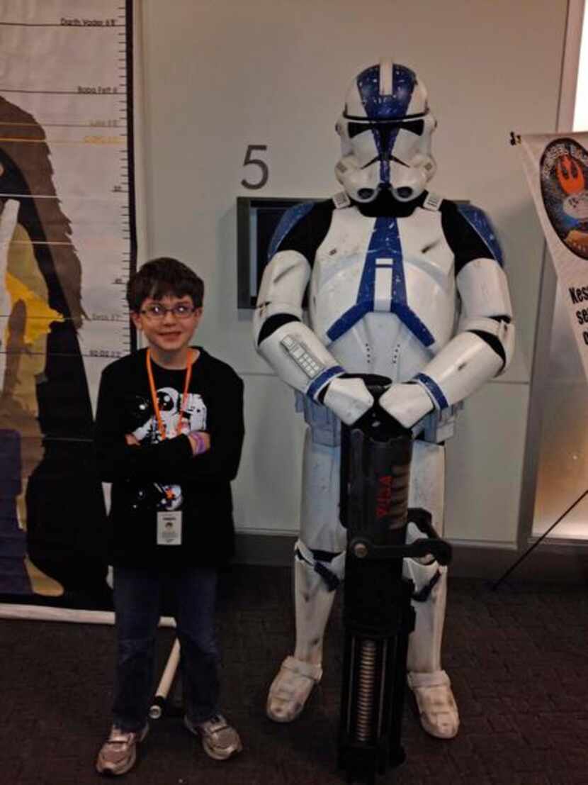 CONOR PRY MET   Star Wars  stormtroopers (above), a comic book artist and a man in a giant...