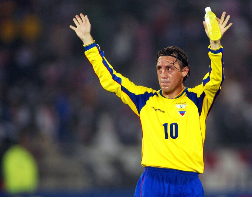 Aguinaga durante el Mundial 2002. Foto Getty Images