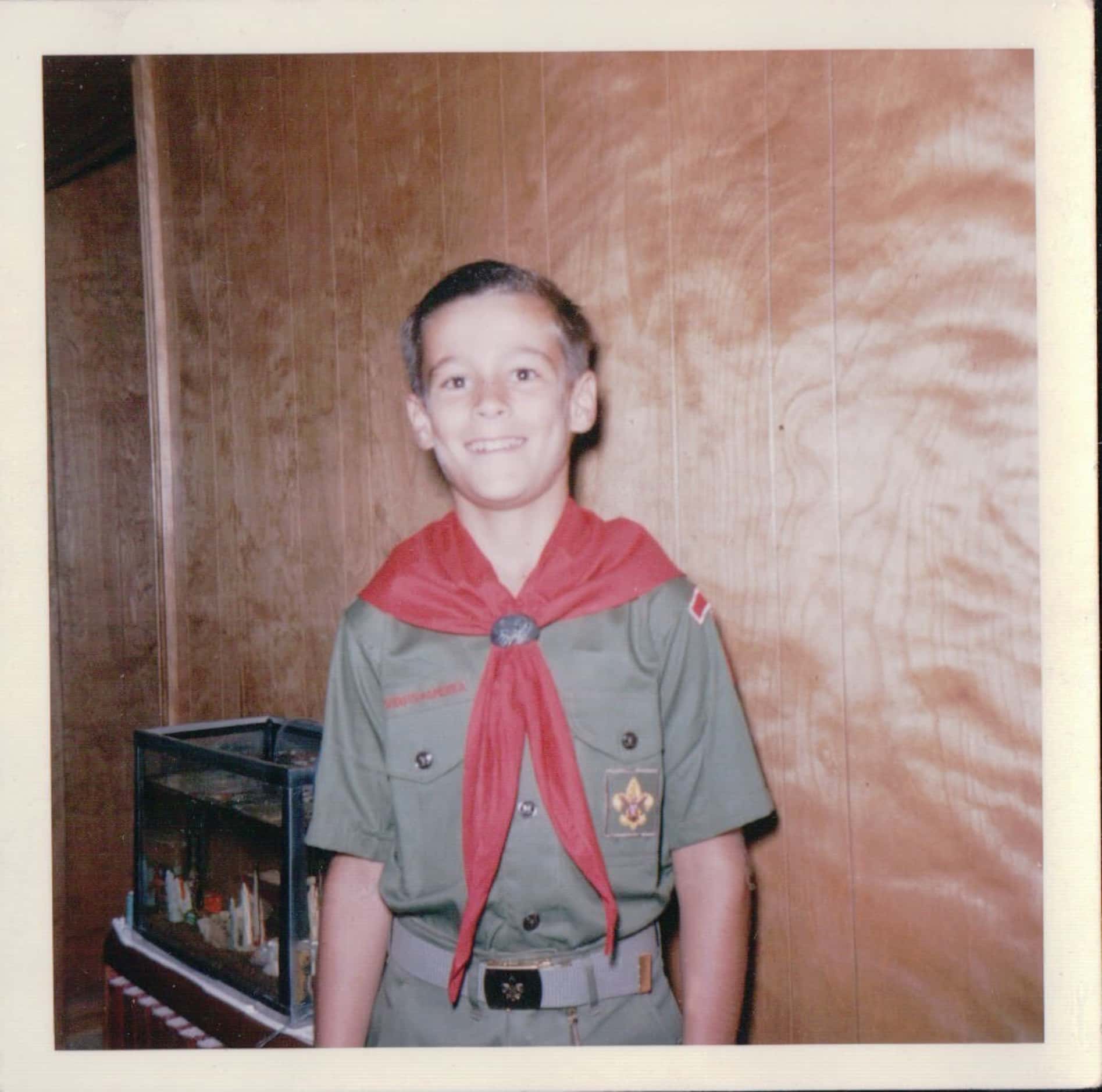 Trevor Rees-Jones as an 11-year-old Boy Scout.