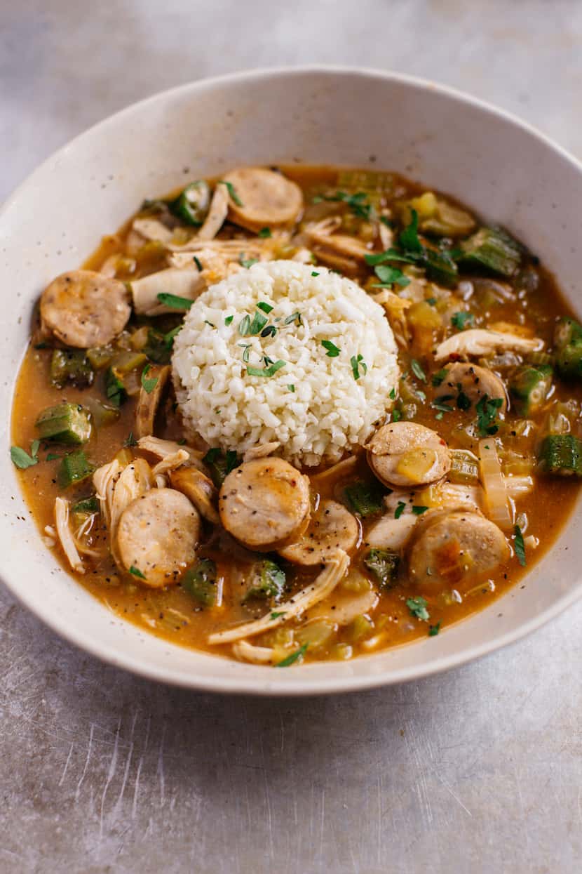Chicken and Sausage Gumbo from "The Defined Dish: Whole30 Endorsed, Healthy and Wholesome...