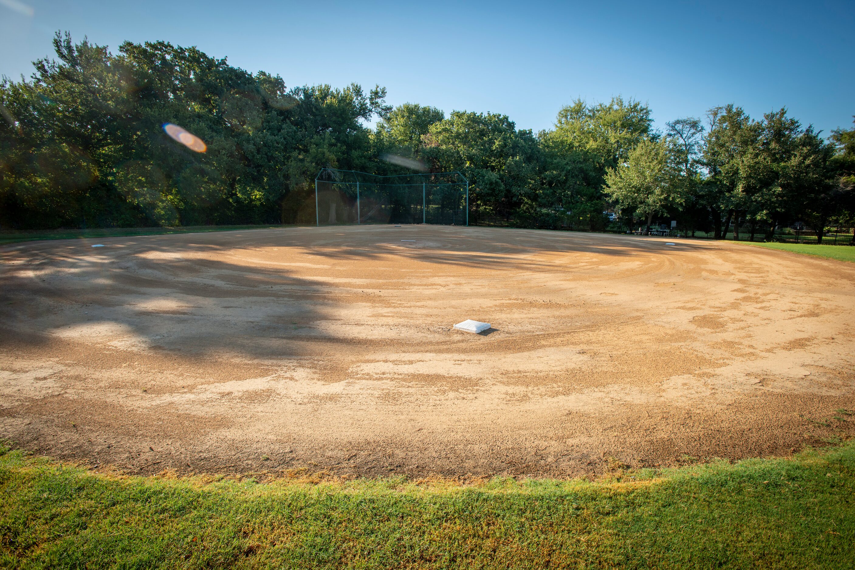 Baseball field at 5101 Kensington Ct., in Flower Mound, Texas on August 19, 2020. (Robert W....