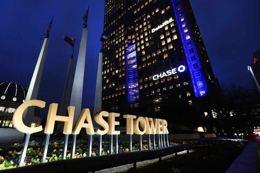 The Chase Tower in downtown Dallas.