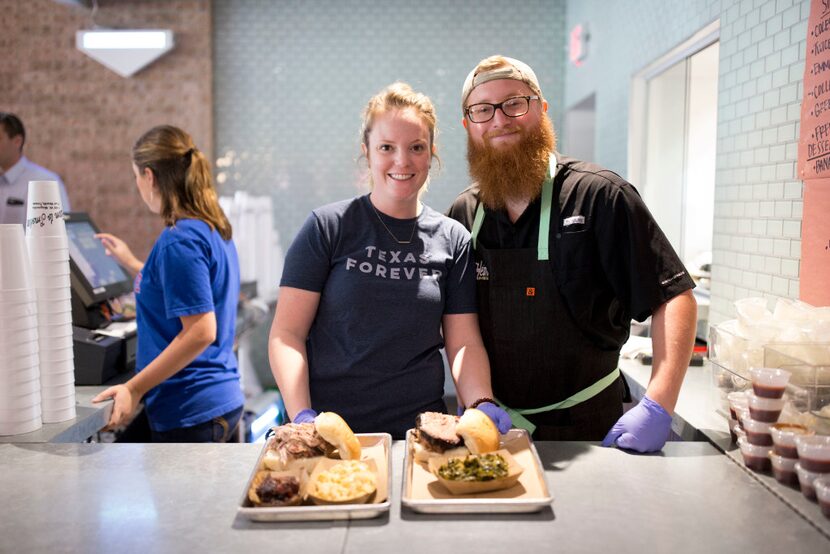 Owners Emma Heim and Travis Heim are seen here at their original restaurant in Fort Worth....