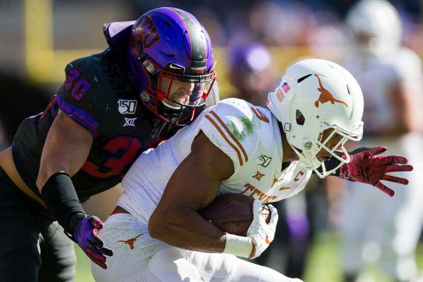 TCU linebacker Garret Wallow led the Big 12 with 125 tackles in 2019. (Ashley Landis/The...