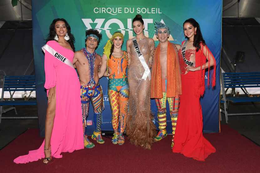 En esta imagen de archivo, se ven delegadas del certamen Miss Universo en un evento del...