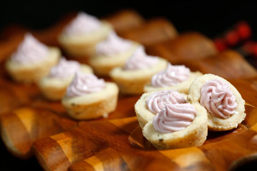 Hill Country Lavender Shortbread with Becker Cabernet Creme made by Brenda Bustillos 