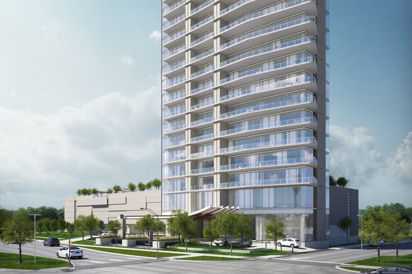 The Windrose Tower at Legacy West will have 27 floors of condominiums.
