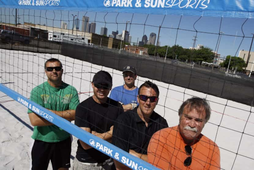 From left: The dudes behind the new oceanless beach bar in Deep Ellum are Ron McGuire,...