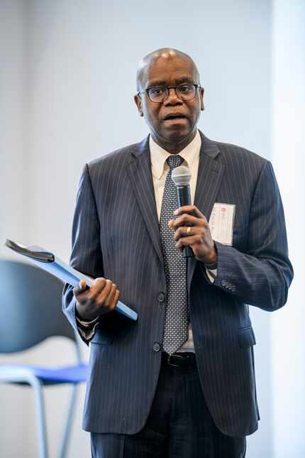 Dr. Eric Bing, a global health expert, at the Rural Superintendent Leadership Symposium at...