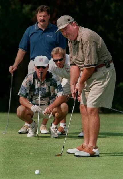The sheriff takes part in his annual charity golf tournament. (1997 File Photo/Staff)  