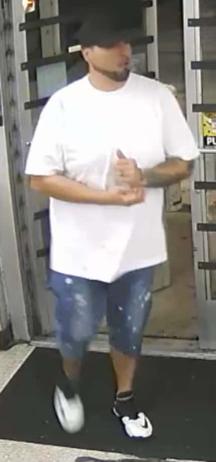 Garland police are looking for this person, who they believe was the driver of the pickup in...