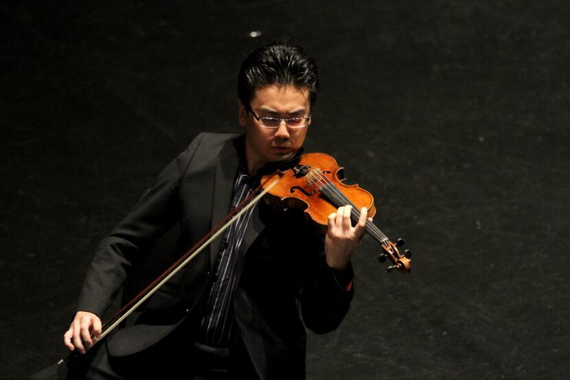 Violinist Jing Wang of Jing Wang and Friends  performed in 2013 at the Dallas City...