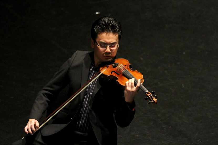 Violinist Jing Wang of Jing Wang and Friends  performed in 2013 at the Dallas City...