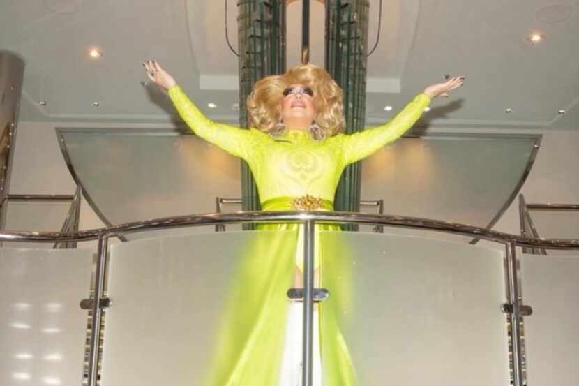 Drag queen Liquor Mini, pictured here on a VACAYA All-Gay Cruise, will host events at...