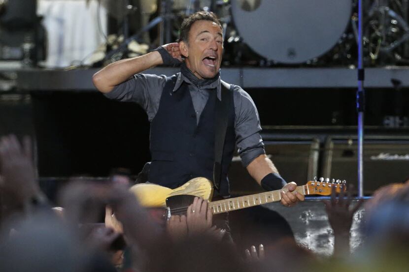 Bruce Springsteen performs during the March Madness Music Festival in Dallas on Sunday,...
