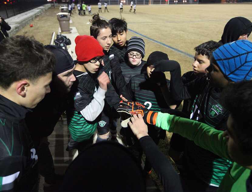 NTX Celtics durante un partido en la Plano Premier Invitational League en febrero de 2019....