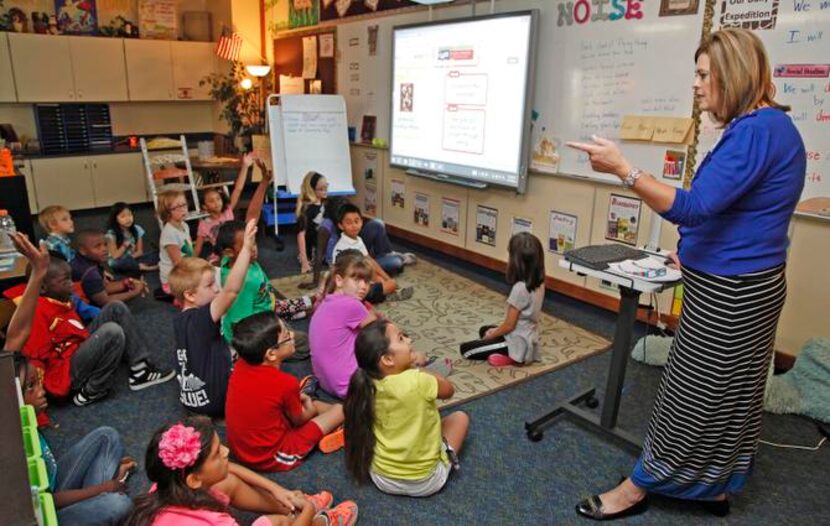 
Sherri Chuang teaches a third-grade class at Birmingham Elementary School in Wylie. 
