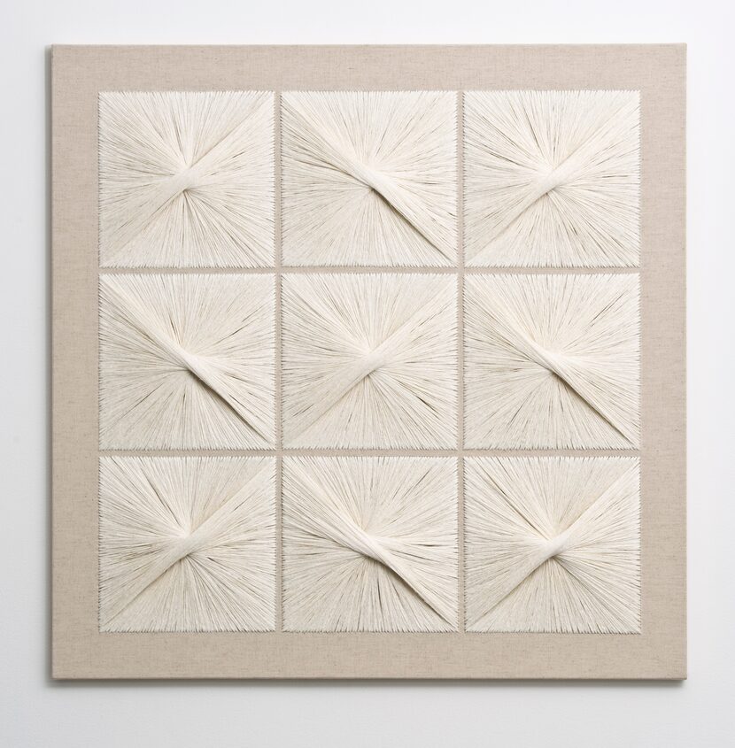 Sheila Hicks, Masonry Panel, 1981, linen, cotton, 90 x 90.5 x 2 cm., 